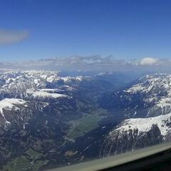 Flugwegposition um 12:56:50: Aufgenommen in der Nähe von 39030 Sexten, Südtirol, Italien in 3439 Meter